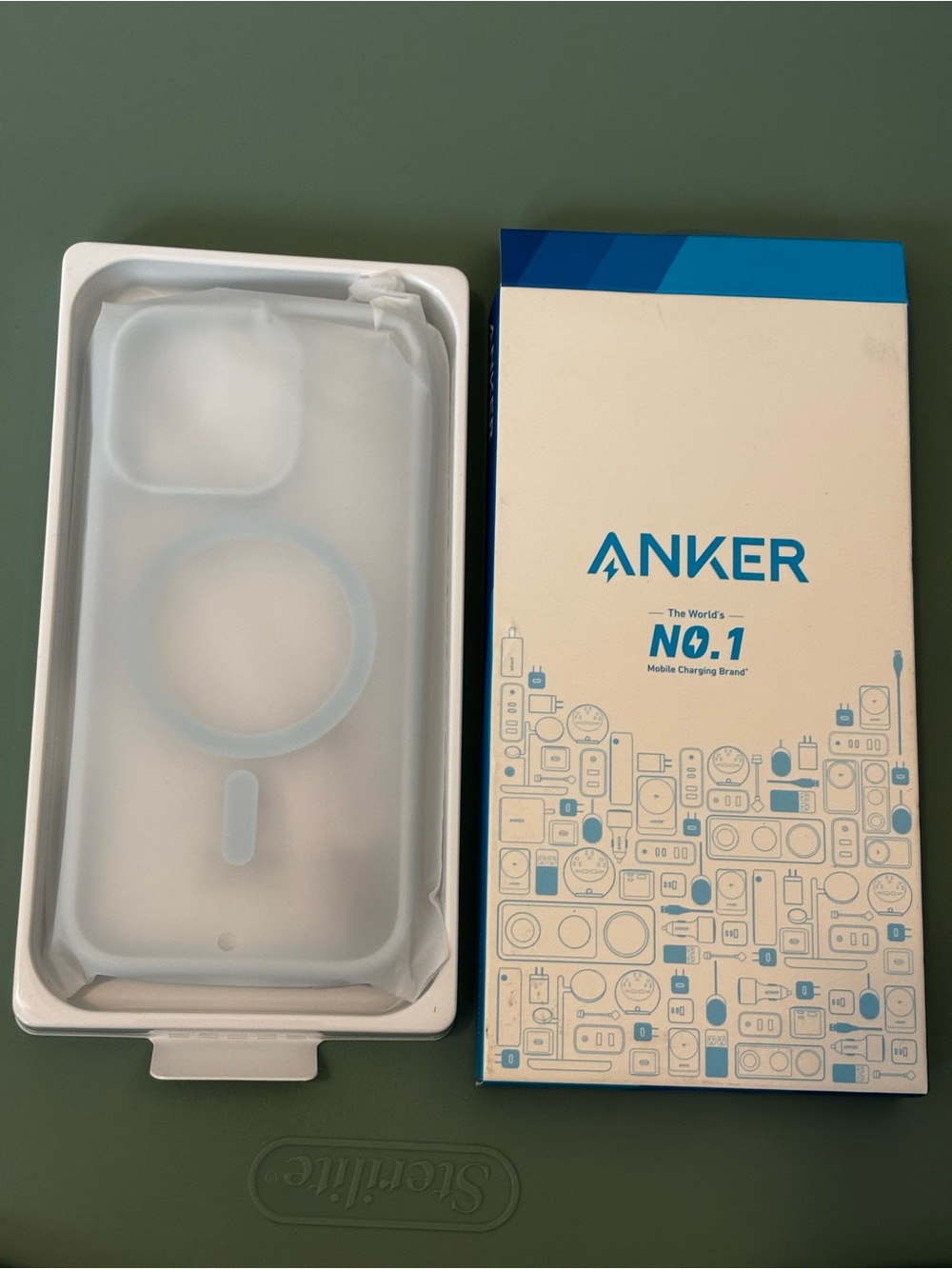 NEW! Anker MagGo Matte Magnetic Phone Case for iPhone 16 Pro (LT Blue)